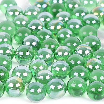 DomeStar 1 LB Glass Marbles Bulk, 0.63 Inch Green Glass Beads for Vases | Aquarium Pebbles Fish Tank Rocks, Vase Filler Beads, Home Decor Centerpieces Table Scatter, DIY Crafts
