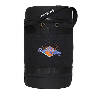 Flame King Gas Hauler for 5LB Propane Tank - Insulated Protective Carry Case for Camping and Outdoor Adventures