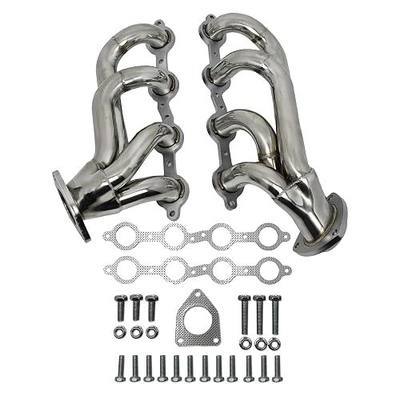 Exhaust Headers 2002–2013 Silverado Sierra Suburban Tahoe Yukon Escalade 4.8L 5.3L 6.0L 6.2L V8 LS Style Engines 304 Stainless Steel Right Side Beveled Flange