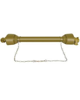 SCITOO Yellow 37"-59" PTO Shaft, 1-3/8" PTO Drive Shaft 6 Splines Both Ends PTO Driveline Shaft, Series 4 PTO Shaft without Slip Clutch Fit For Bush Hog, Finish Mower, Tractor