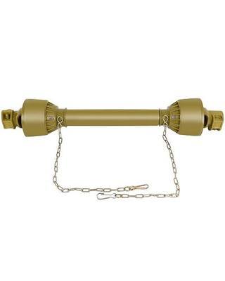 SCITOO Yellow 27.5"-40.55" PTO Shaft, 1-3/8" PTO Drive Shaft | 6 Splines Both Ends PTO Driveline Shaft, Series 1 PTO Shaft without Slip Clutch Fit For Bush Hog, Finish Mower, Tractor