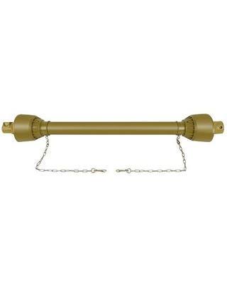 SCITOO Yellow 43"-71" PTO Shaft, 1-3/8" PTO Drive Shaft 6 Splines End Round End PTO Driveline Shaft, Series 4 PTO Shaft without Slip Clutch Fit For Bush Hog, Finish Mower, Tractor