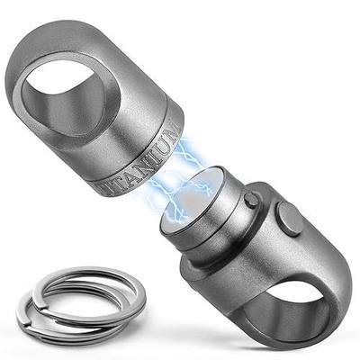 FEGVE Magnetic Quick Release Keychain, Detachable Magnet Connector | Ultra-Strong Magnets, 2-Lock Security, Instant Access, 360° Rotation