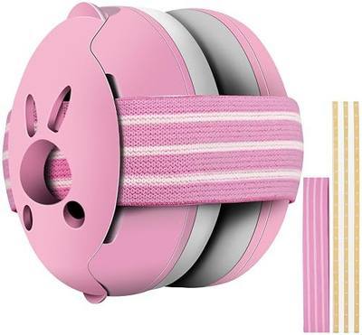 Gardtech Baby Headphones for Noise - Baby Ear Protection for Babies and Toddlers up to 36 Months, Noise Canceling Headphone for Infant Hearing Protection, Newborn 25dB SNR Ear muffs for Outdoor (Pink)