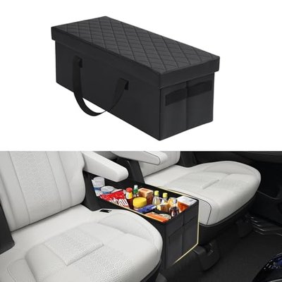 Mixsuper Liner Car Seat Organizer for Subaru Ascent 2019-2026, Console Organizer Backseat Box for Subaru Ascent, Dog Box Storage Bin Supplies Travel Accessories