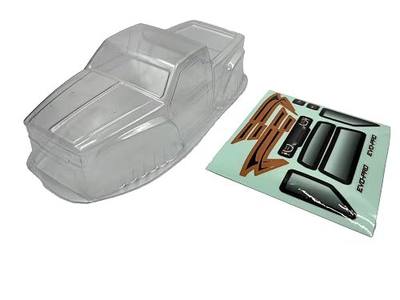 HobbyPlus EVO/EVO PRO RC Crawler 1/18 Scale Body Shells - Remote Control Car, RC Car, RC Crawler Upgrade Parts (HELIDIRECT) (EVO/EVO PRO Fighter LCG Clear Body)