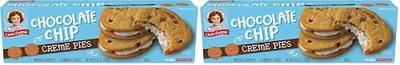 Little Debbie Chocolate Chip Creme Pies, 8 Individually Wrapped Sandwich Cookies, 10.63 OZ Box (Pack of 2)