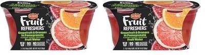 DEL MONTE FRUIT REFRESHERS Grapefruit and Oranges FRUIT CUP Snacks in Pomegranate-Flavored Sweetened Water, 7 Ounce (Pack of 4)