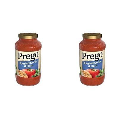 Prego Pasta Sauce, Italian Tomato Sauce with Roasted Garlic & Herbs, 24 oz Jar (Pack of 2)