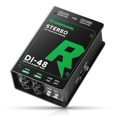 Direct Box with Dual 1/4” High-Impedance Stereo Inputs Di Boxes Support For Guitar/Bass Instruments Premium Direct Injection Active Di Box For Thru & XLR Outputs (Direct Box)