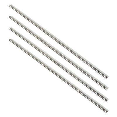 Stainless Steel Fully Threaded Rod, 1/4" -20 Thread Size, 12" Length, Right Hand Threads, 4 Pieces