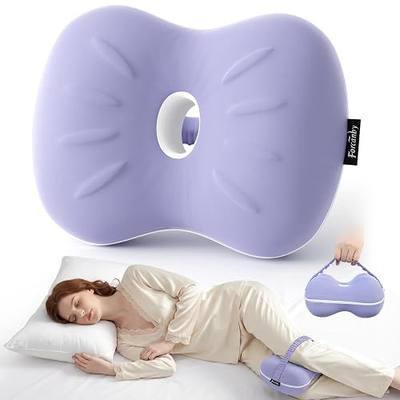 Knee Pillow for Side Sleepers - Smooth Spine Alignment Pillow, Memory Foam Knee Pillows for Back Hip Pain, Spine Aligning, Sciatica, Surgery Recovery, Pregnancy