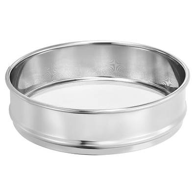 PATIKIL 40 Mesh Lab Sieve, 8" Diameter Test Sieve 304 Stainless Steel Wire Cloth (0.45mm) for Industrial Laboratory