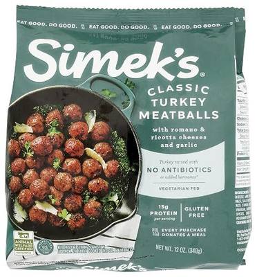 Simek's, Turkey Meatballs, 12 Ounce