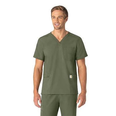Carhartt Scrubs Unisex, Force Essentials, V-Neck Tops with 6 Pockets
