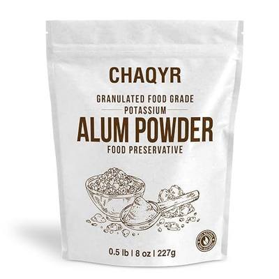 Chaqyr Alum Powder 8 oz (227 Gram / 0.5 lb) | Fitkari/Phitkari | Granulated Pure Potassium Alum Powder | For Preserving Pickles | Fabric Mordant