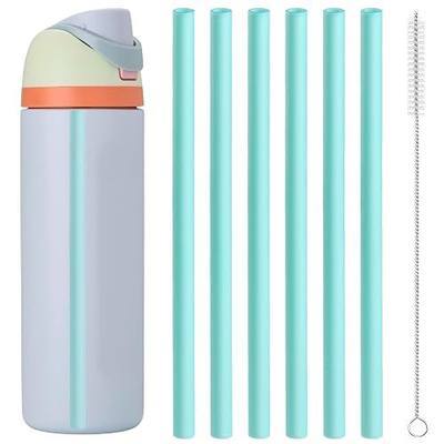 Replacement Straws Compatible with Owala Water Bottle Freepsip 24 Oz - Replacement Parts For Owala Cup 32 Oz -Accessories Set Include 6 BPA-FREE Straws and 1 Cleaning Brush