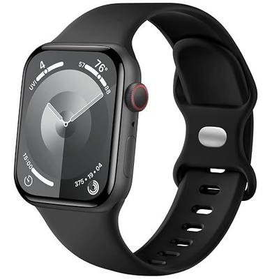 Lenrao Sport Band Compatible with Apple Watch Band 44mm 45mm 46mm 40mm 42mm 38mm 41mm 49mm, Soft Silicone Waterproof Replacement Strap for iWatch Watch Series 11 10 9 8 7 6 5 4 3 2 1 SE Ultra Women Men