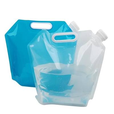Collapsible Water Container Bag Plastic Carrier Tank Folding Bags | BPA Free No-Leak for BBQ Foldable Bag Sport Camping Riding Mountaineer Backoacking Food Grade 2-Pack 5L/170Oz