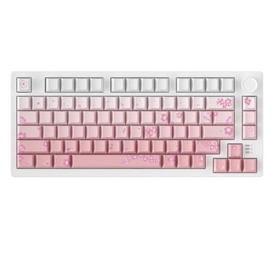 DAREU EK75PRO Sakura Pink 75% Wireless Mechanical Gaming Keyboard with Knob