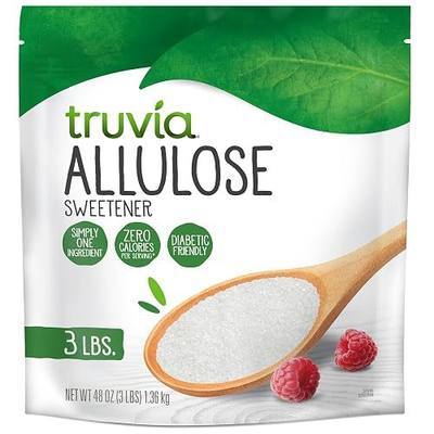Truvia Allulose Sweetener, Sugar Substitute, 3 lb Bag | 100% allulose; 1 tbsp = 2 tsp sugar; tooth-friendly; zero calorie; diabetic & keto; dissolves in coffee & tea