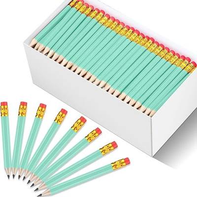 Chivao 288 Pieces Golf Mini Pencils Bulk with Eraser #2 HB Golf Short Pre Sharpened Pencils for Party Favors Office Supplies 4 Inch(Sage Green)