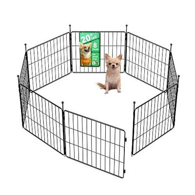 FXW MiniPaws Dog Playpen, Indoor, Yard & RV Camping, 20" H, 8 Panels | Portable, Expandable Layout, Tool-Free Setup, For Puppies & Small Dogs