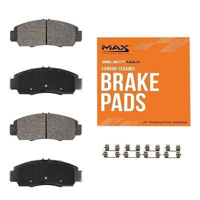 Max Advanced Brakes - SelectMAX Front Brake Pads for 2018-2023 Chevy Equinox; 2016-2023 Malibu, Carbon Ceramic Front Brake Pads, Hardware Included, Everyday Driving, Low Dust, Quiet