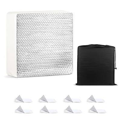 EcoNour RV Vent Insulator, 14"x 14" RV Skylight Cover Reflective Insulation | Camper Roof Vent Pillow, Travel Trailer & Motorhome, Blocks Heat & Cold, Easy-Install Foam Vent Cover