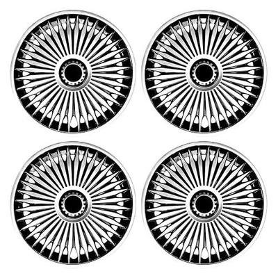 15 inch Wheel Cover for Iron Rim, Hubcap Car Rims Set of 4, Blade Rim Cover, Compatible/Replacement Automotive Wheel Tire ABS Plastic Decoration Accessories
