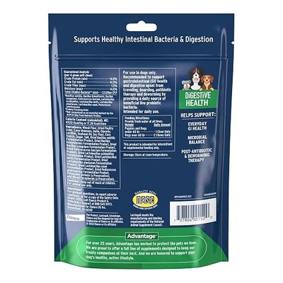 Pet Protect Digestive Health Supplement with Probiotics for Dogs, Vet-Formulated Lactoquil, Chicken-Flavored Soft Chews (60 Count)