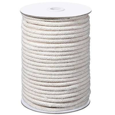 VitalCozy 1/4" Cotton Piping Cord 6 mm Natural Cording for Sewing Piping for Pillows and Other Soft Welt Applications(46 Yds)