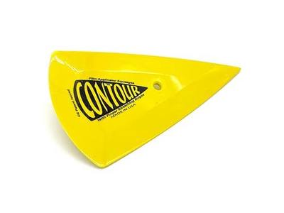 Sleek Yellow Contour Squeegee for Perfect Vinyl Application - (Pack 5 Units)