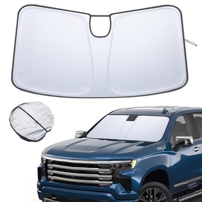 Sunshade for Refreshed 2022+ Chevy Silverado/Sierra 1500, 24+(2500/3500HD)