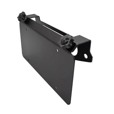 Ritafc Universal Front Winch License Plate Mount for 10" Hawse Fairlead Mount Black Stainless Steel,License Plate Mount for Aluminum Hawse Fairlead,Front License Plate Holder Bracket
