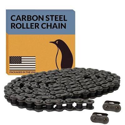 PGN 420 Motorcycle Chain x 10 feet (240 Links) + 2 Free Connecting Links for 100cc 110cc 125cc Dirt Pit Bike ATV Quad Go Kart Mini Bike Scooter