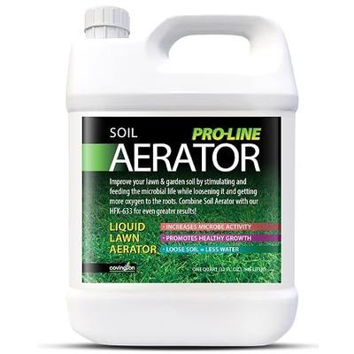 Covington Liquid Lawn Aerator PRO-LINE (32oz) – Soil Conditioner & Softener for Lawns & Gardens – Loosens Clay, Compacted Soil for Better Water & Nutrient Absorption – Liquid Aeration Concentrate