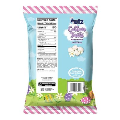 Utz Cotton Tails, White Cheddar Cheese Balls 8.5 oz. (Pack of 3)