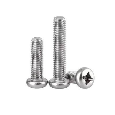 1/4-20 x 1-1/2'' (20 Pack) Pan Head Machine Screw, Phillips Drive, 304 Stainless Steel 18-8, Bright Finish, Fully Machine Thread