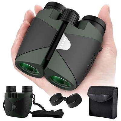 15x30 Binoculars for Adults Kids - Easy Focus Binocs for Birdwatching Black | Compact, Small, High Powered, FMC, BAK4 Prism, Large eyepiece, Low Light Vision, Travel,Outdoors, Hunting,Ship,Concert
