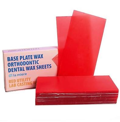 General USE 20PCS 270g Medium Soft Base Plate Wax Molding Casting Wax Sheet Modeling Filling NO Denture