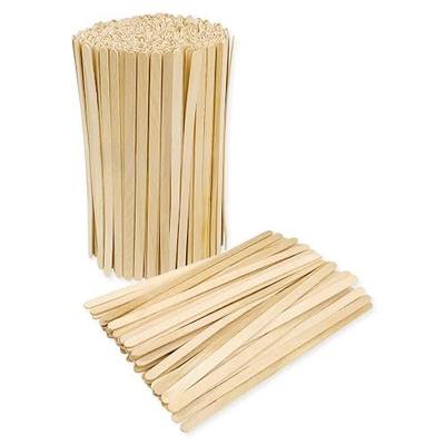 KTOJOY 5.5inch Wooden Coffee Stirrers, 500 Count Disposable Stir Sticks for Coffee & Cocktails, Wooden Beverage Mixer with Smooth Ends, Swizzle Drink Sticks