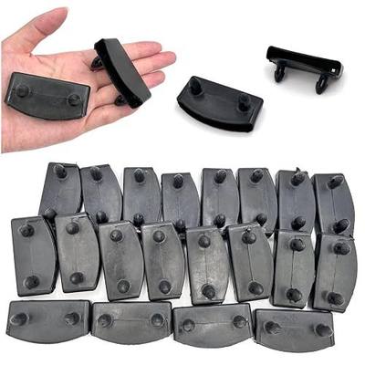 20pcs 54x9mm Black Replacement Bed Slat Plastic End Caps Holders for Holding Securing Wooden Slats Bed Base,Width 54mm x Height 9 mm (Inside Dimension)