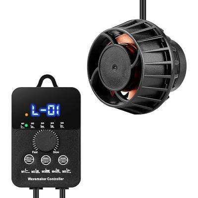 2100GPH Aquarium Wave Maker with Controller Mini DC 24V 12W Powerhead with Magnetic Mounting, Wavemaker with LED Display for 50 to 100 Gallon Tank