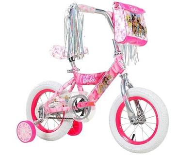 Dynacraft Barbie 12, 16, 18-inch Girls' Bike for Kids Ages 3-9 Years - Fun and Stylish Design, Sturdy and Durable, Perfect for Kids Learning to Ride, Easy to Assemble, Ideal for Young Riders
