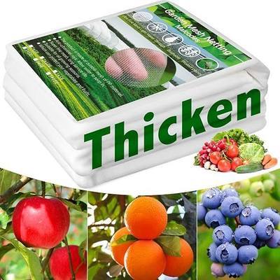 Thicken Garden Netting Plant Covers 10 x 33 Ft Insect Netting for Garden Mesh Netting Nano PP for Vegetable Fruits Reusable Plants Netting Covers Protect Plants from Insects Birds,White