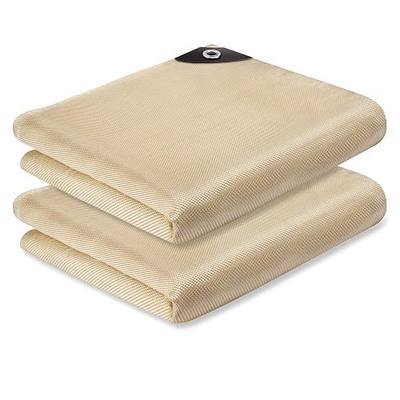 2 Pack Welding Blanket 4x6 ft - Heavy Duty Fiberglass Heat Resistant Fabric, 1022 °F Fire Resistant Blankets, High Temp Insulation Blanket for Industrial, Smoker, Camping, Grill