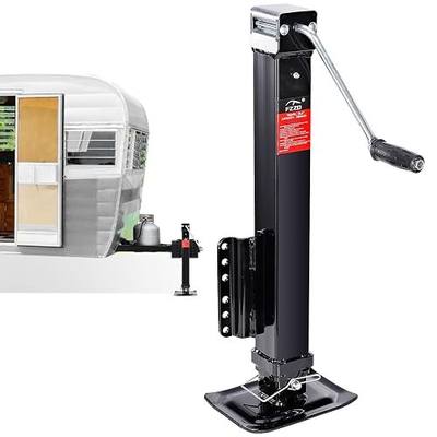 FZZD 8000 lbs Heavy Duty Trailer Jack, 28.6" Vertical Travel | Adjustable Drop Leg, for Utility Trailers, Yacht Trailers, Boat Trailer Jacks,Black