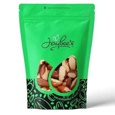 Jaybee’s Raw Whole Brazil Nuts – 2 Lb (32 oz) Bulk Bag – Natural Unsalted Brazilian Nuts – Healthy Protein Snack, Keto, Vegan & Kosher