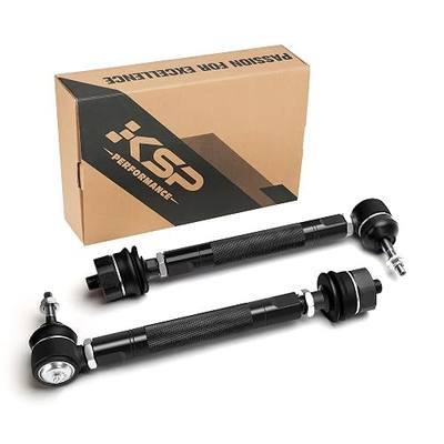 KSP Heavy Duty Tie Rods for 1999-2007 Chevy GMC Silverado Sierra 1500, 0-6" Adjustable Tie Rod Ends Kit Fit Escalade Avalanche Suburban Tahoe Yukon 4x4 Trucks Only, 2PCS Front Lower Tie Rod Links